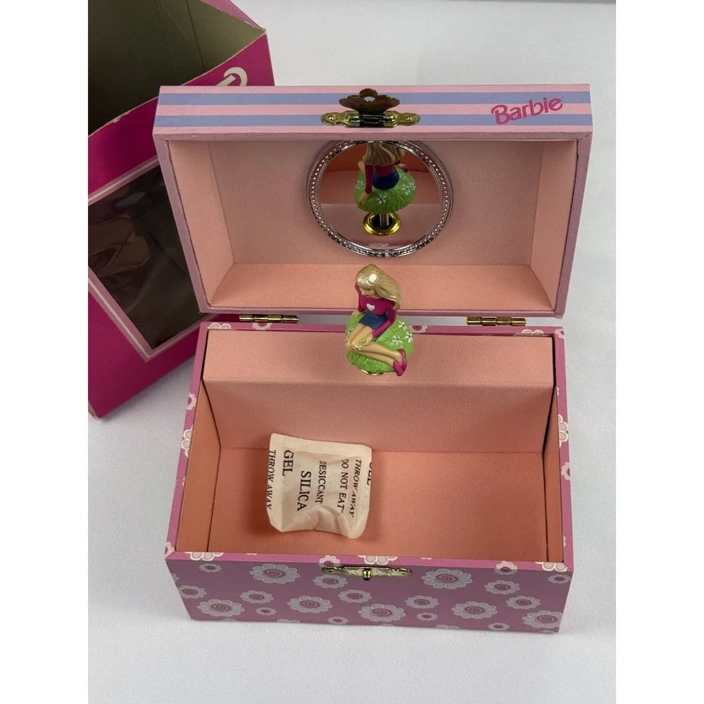 Vintage 1999 BARBIE MUSIC BOX MOTION FIGURINE & Jewelry Box by Mattel New RARE